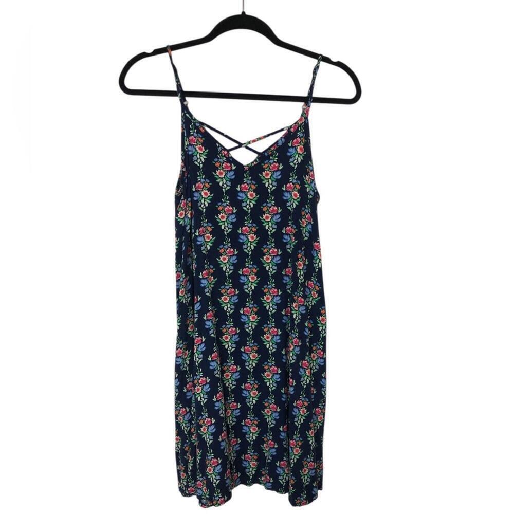 SO Floral Patterned Sun Dress Skinny Adjustable Strap